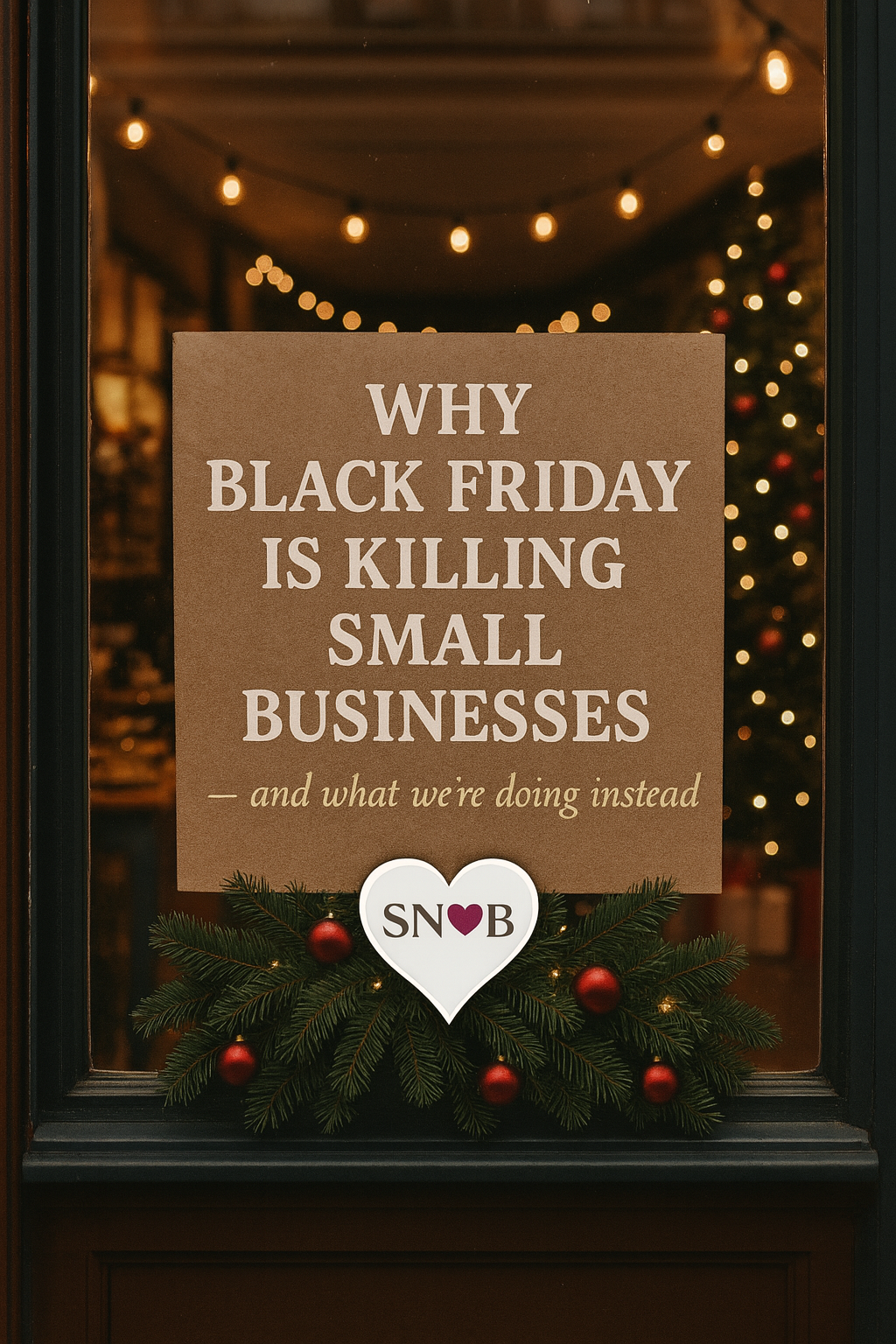 Why Black Friday Is Killing Small Businesses — And What We’re Doing Instead