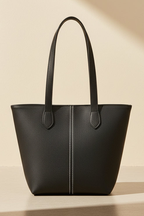 Medium Shopper with Contrast Stitching