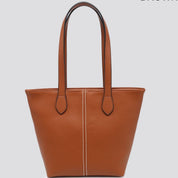 Medium Shopper with Contrast Stitching