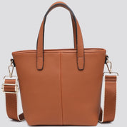 Mini Cross Body Tote Bag / Contrasting Strap