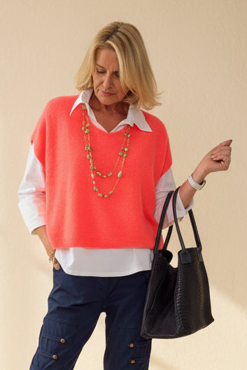 Sleeveless Boxy Knit