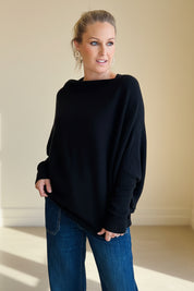 Asymmetric Slouch Italian Soft Knit