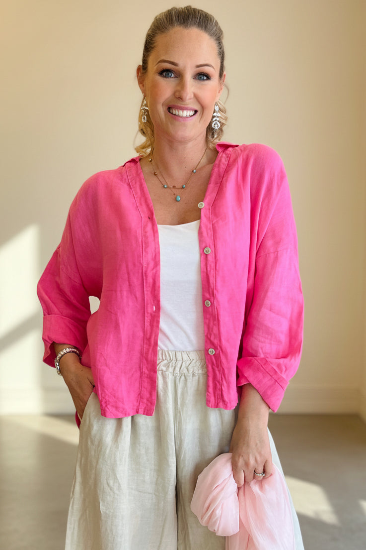 Relaxed Fit Linen Shirt