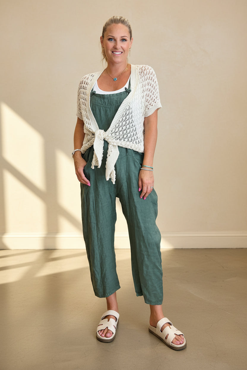 Linen Dungarees
