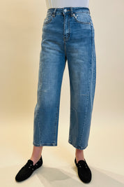 High Waisted Barrell Jeans