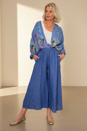 Linen Wide Leg Cullottes