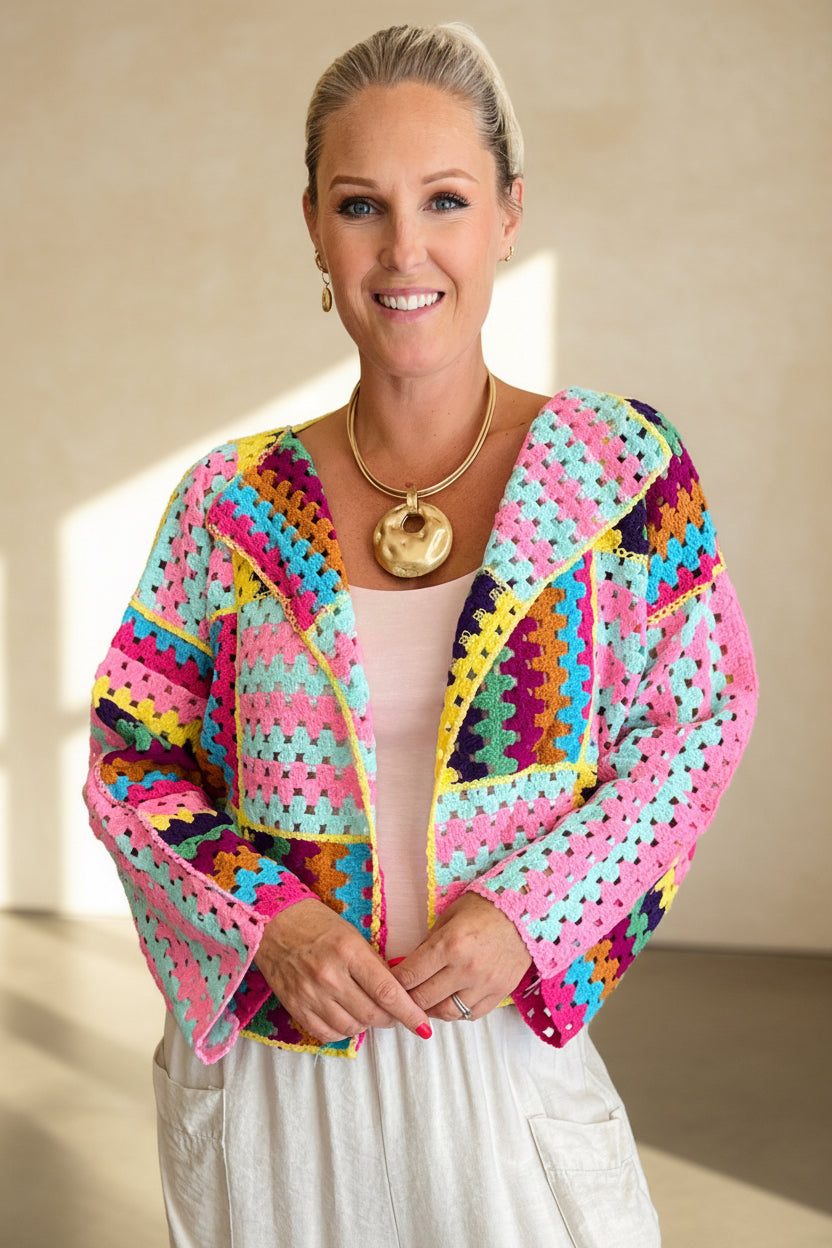 Granny Square Shorty Jacket