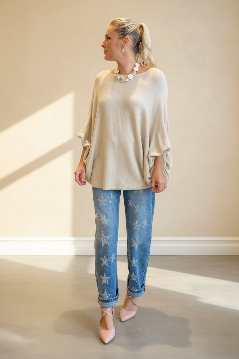 Oversized Bubble Sleeve Knit