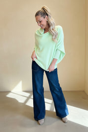 Asymmetric Slouch Italian Soft Knit