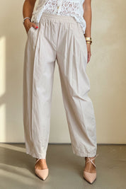 Tapered Cotton Trousers