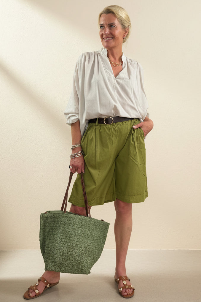 Poplin Bermuda Shorts