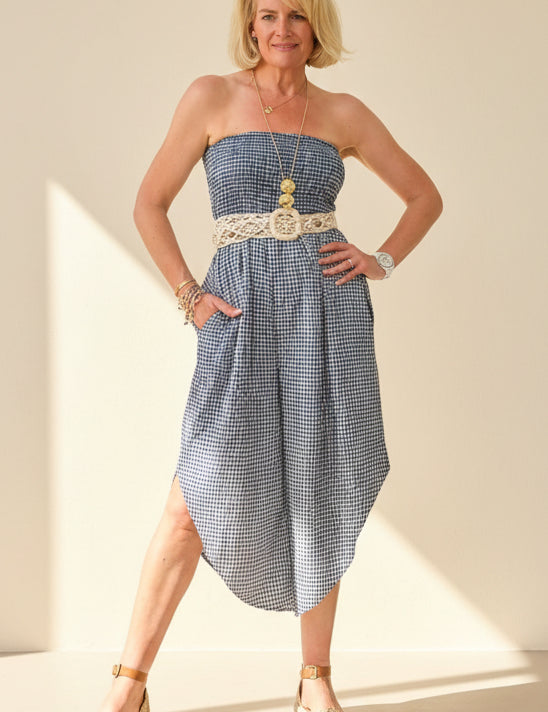 Gingham Romper