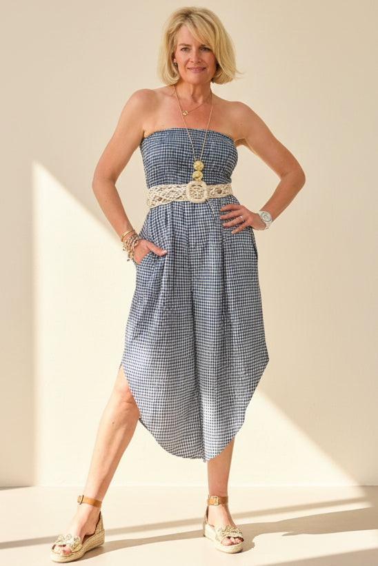 Gingham Romper