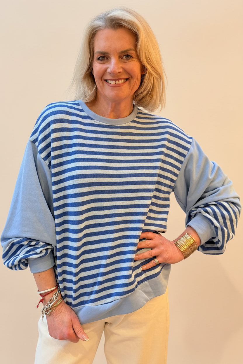 Coast Line - Balloon Sleeve Sweat Shirt