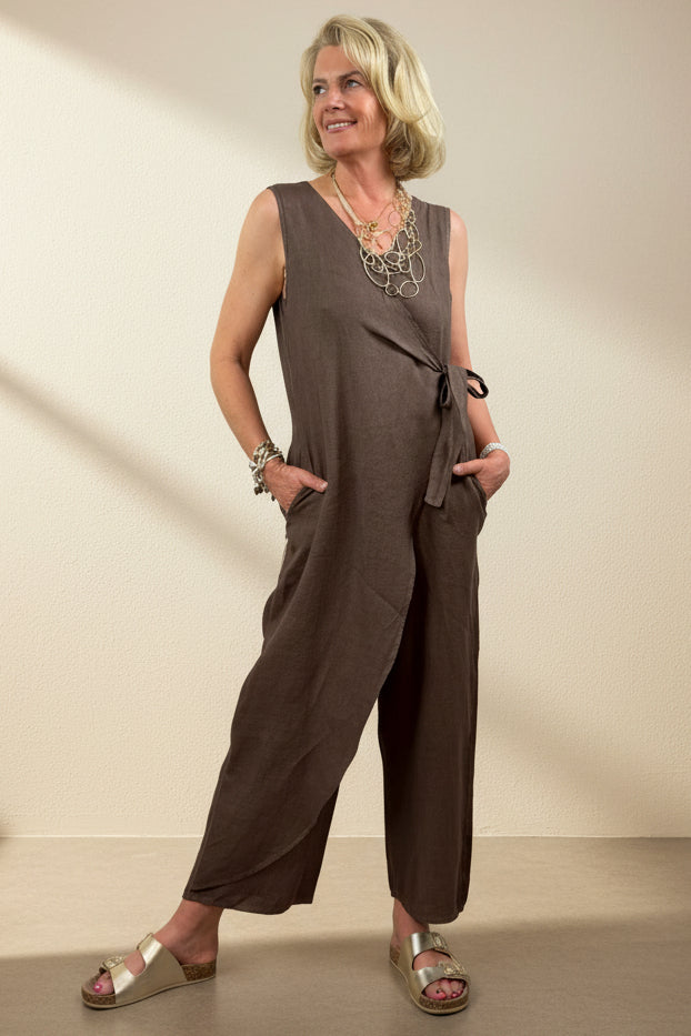 Silvana Faux Wrap Jumpsuit