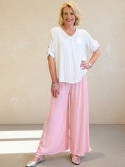 Sorrento - 3 Button V Neck Shirt