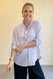 Maeve Seer Sucker Shirt