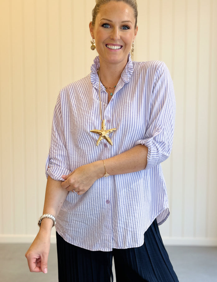 Maeve Seer Sucker Shirt