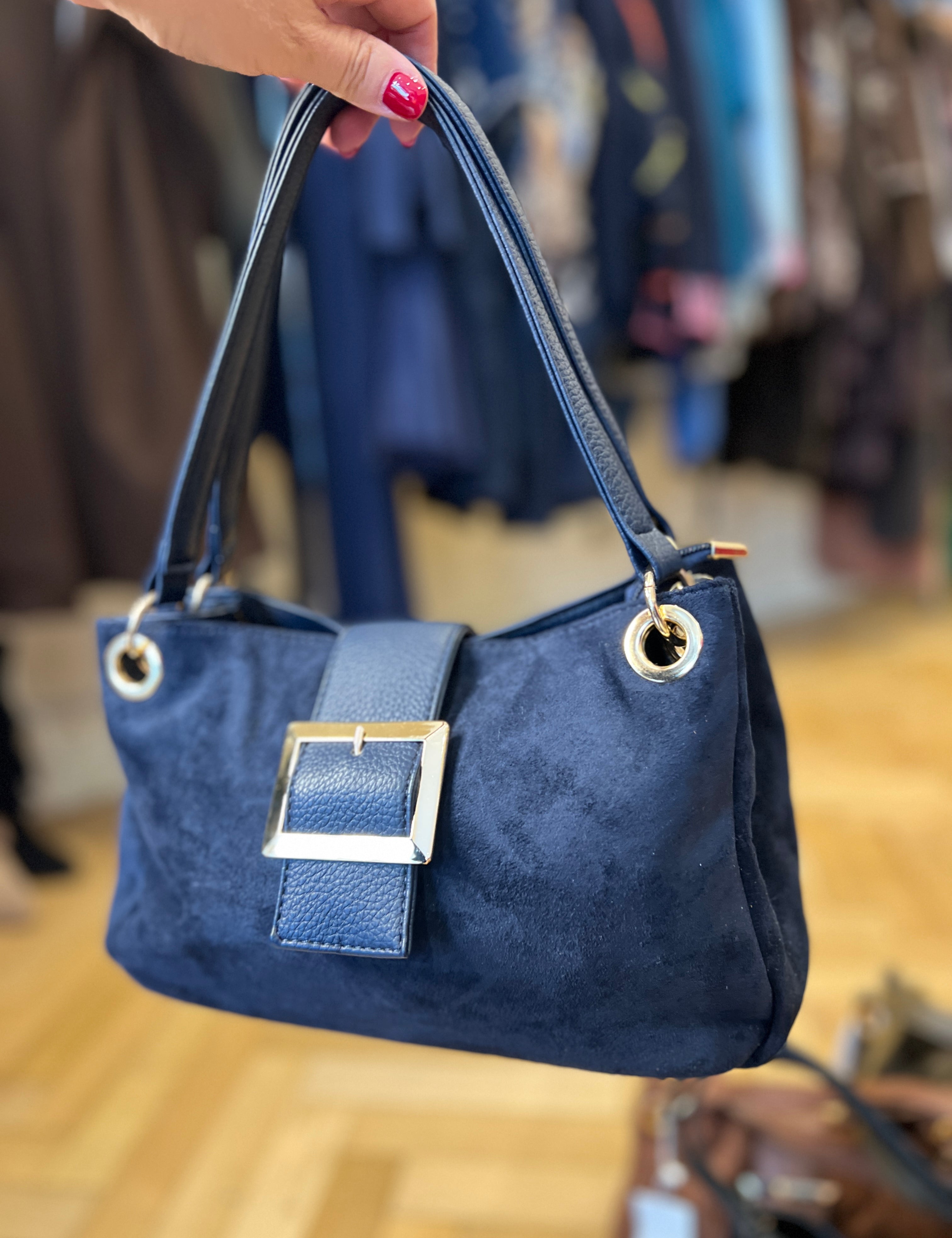 Square Buckle Shoulder Bag