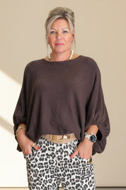 Oversized Bubble Sleeve Knit