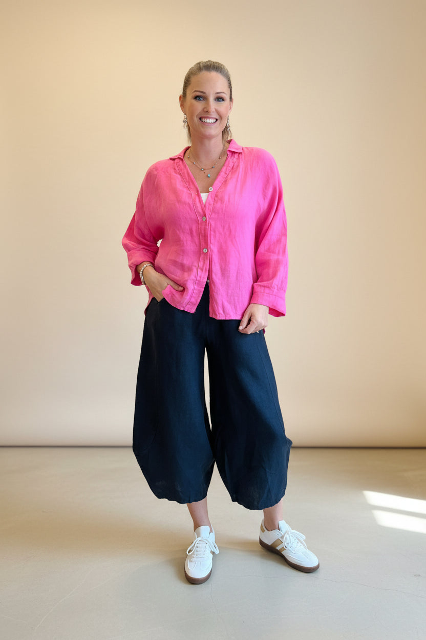 Relaxed Fit Linen Shirt