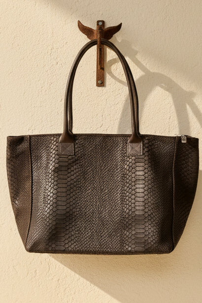 Italian Leather Shopper