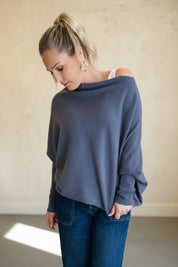 Asymmetric Slouch Italian Soft Knit
