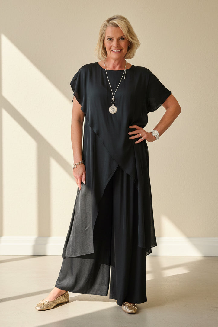 Purdy Silky Laaggenlook Co-ord