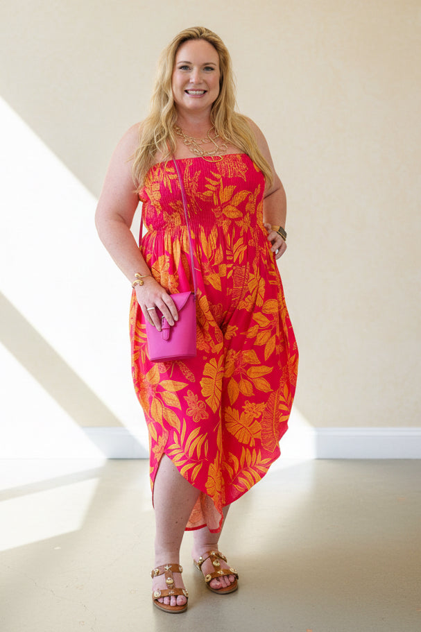 Jungle Batik Print  Romper