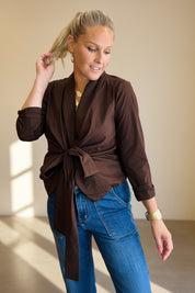 Ballet Wrap Blouse