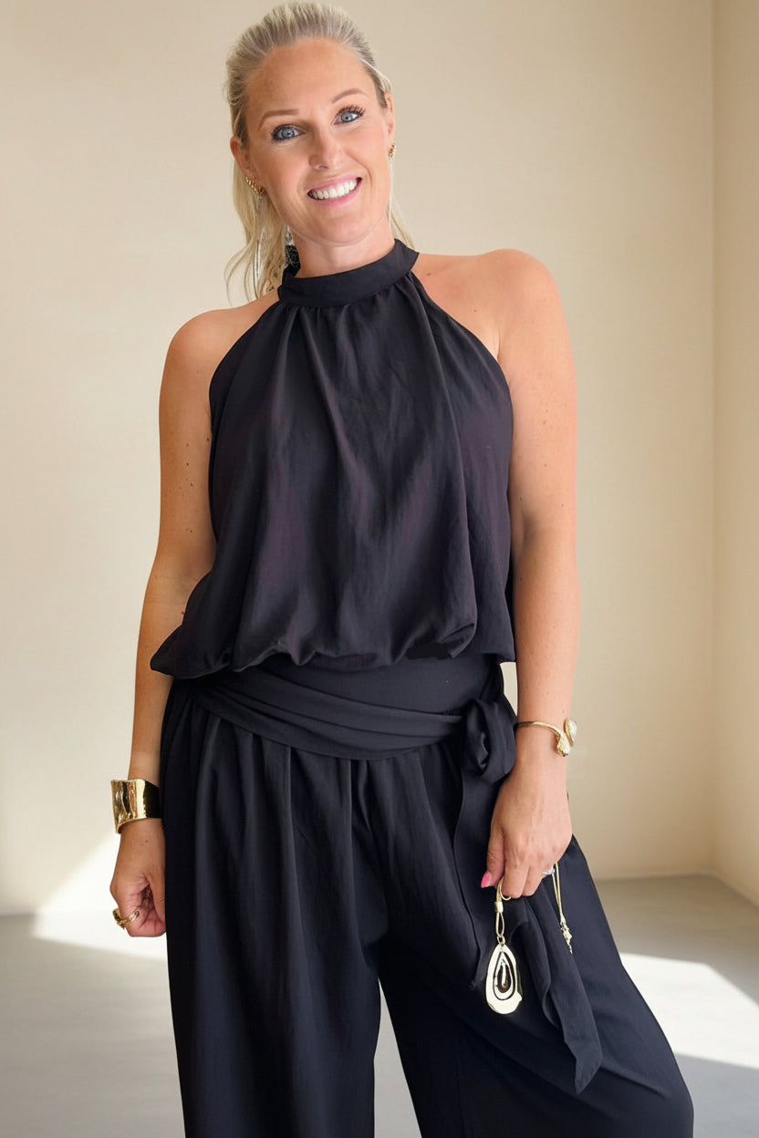 Sammy High neck Baloon Trouser Co-ord
