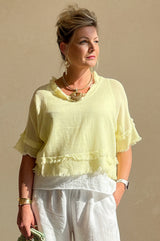 Raw Edge 2 piece Layer top