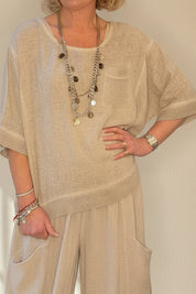 Sorrento Collection - Waffle Pocket Top