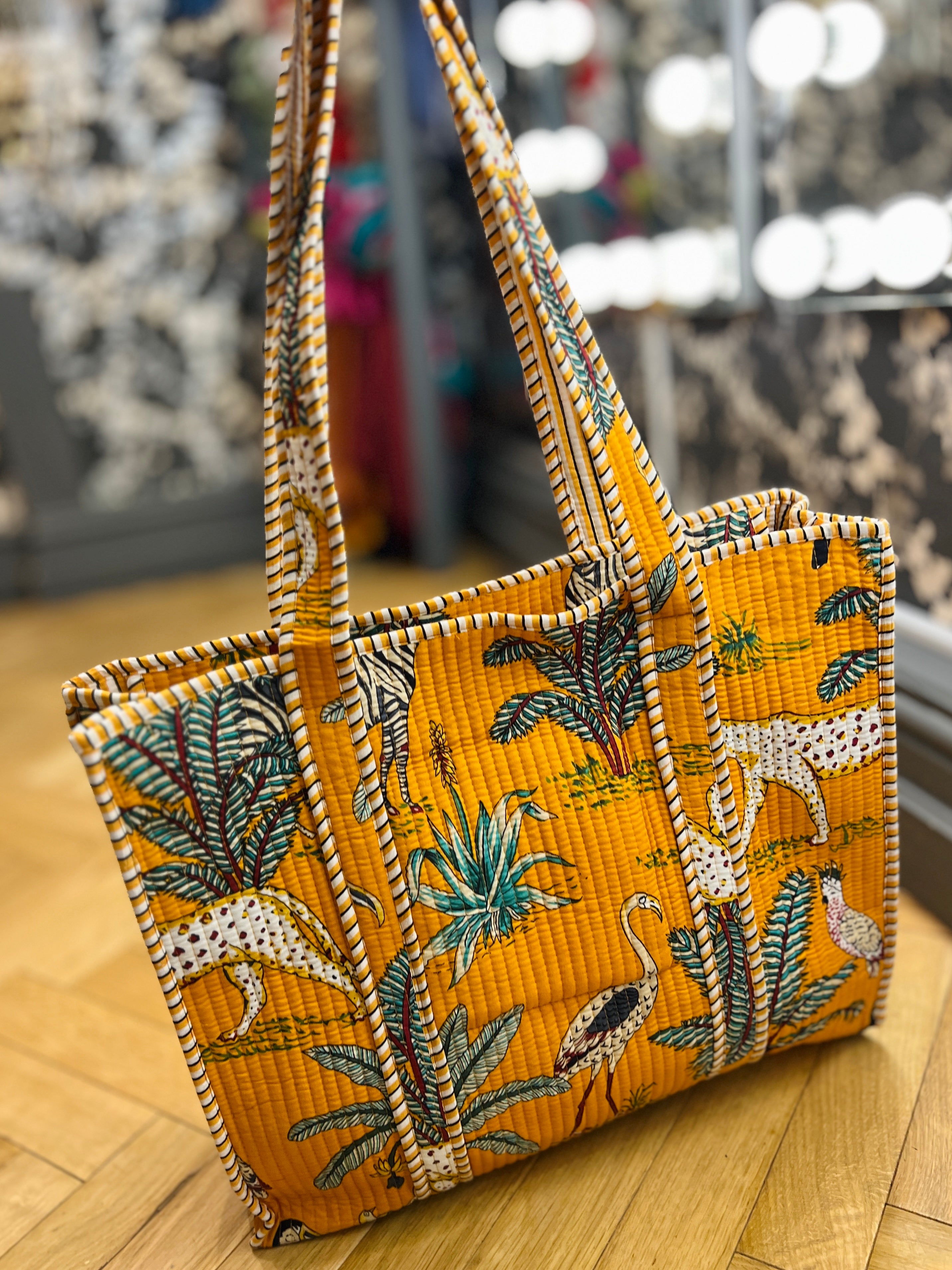 Safari Toile Print Bag