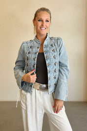 Denim Military Jacket