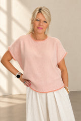 Boxy Fur Trim Knit