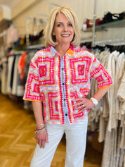 Keleidescope Crochet Shirt