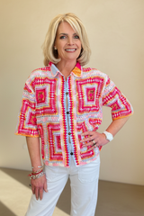 Keleidescope Crochet Shirt