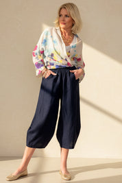 Claudia Painted Linen Shirt