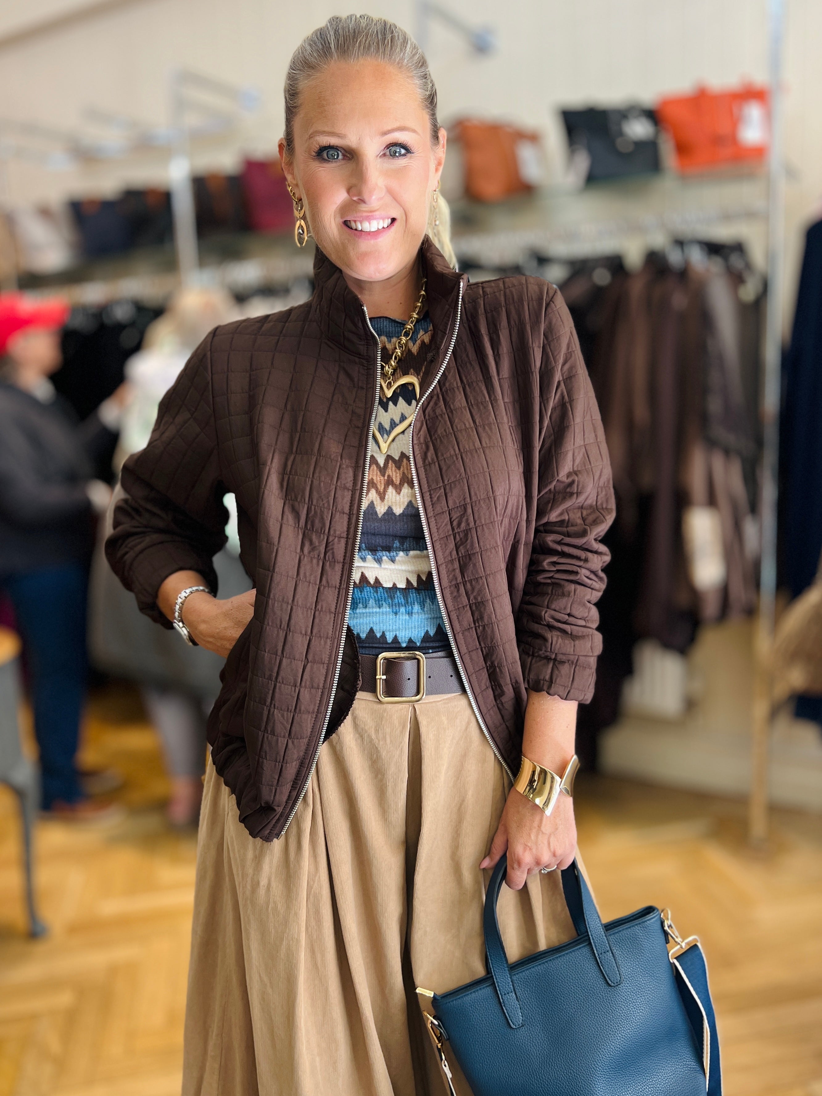 Quilted Bomber Jacket