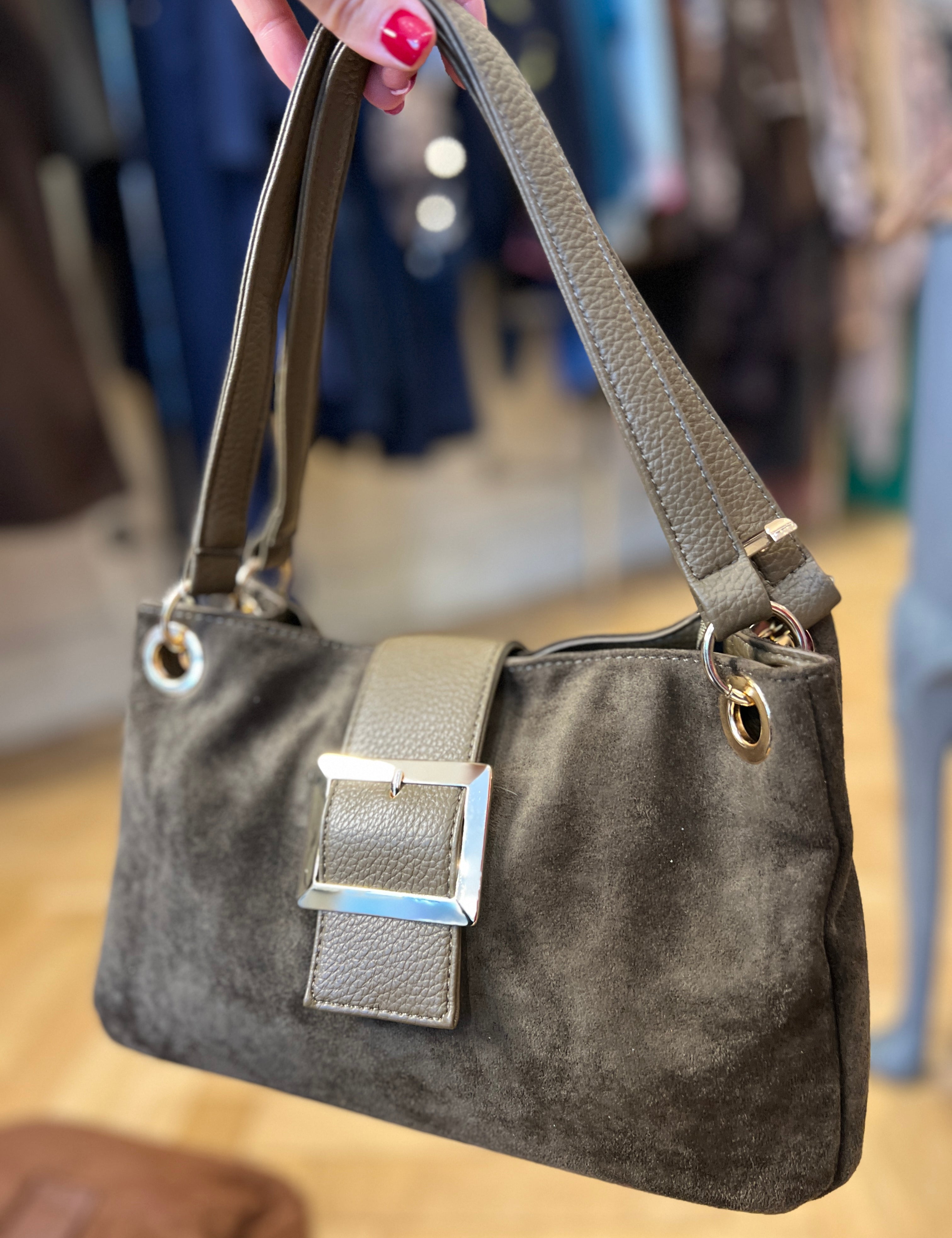 Square Buckle Shoulder Bag