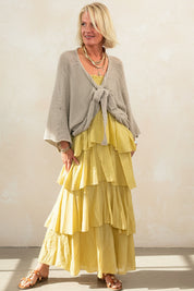 Dune Strapless Tiered Maxi Dress