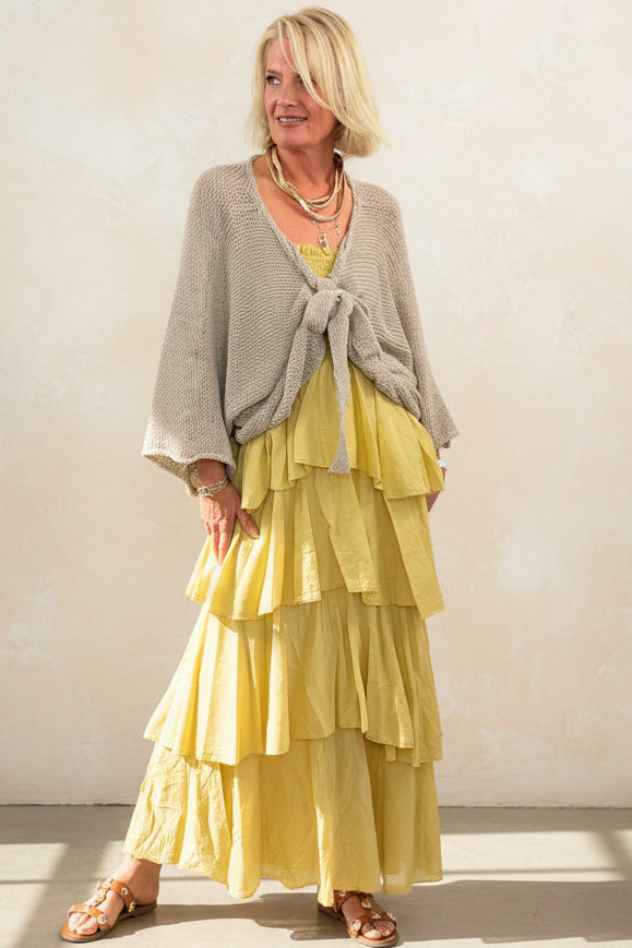 Dune Strapless Tiered Maxi Dress