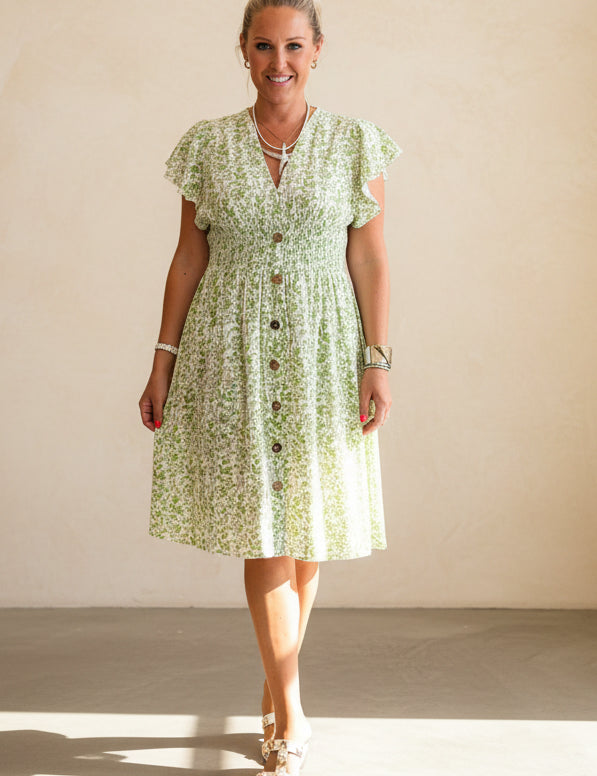 Floral Ditsy Midi Dress