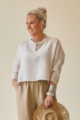 Capri Linen Boxy Shirt