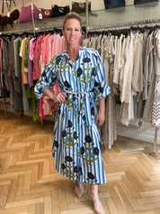Lara Block Print  Dress