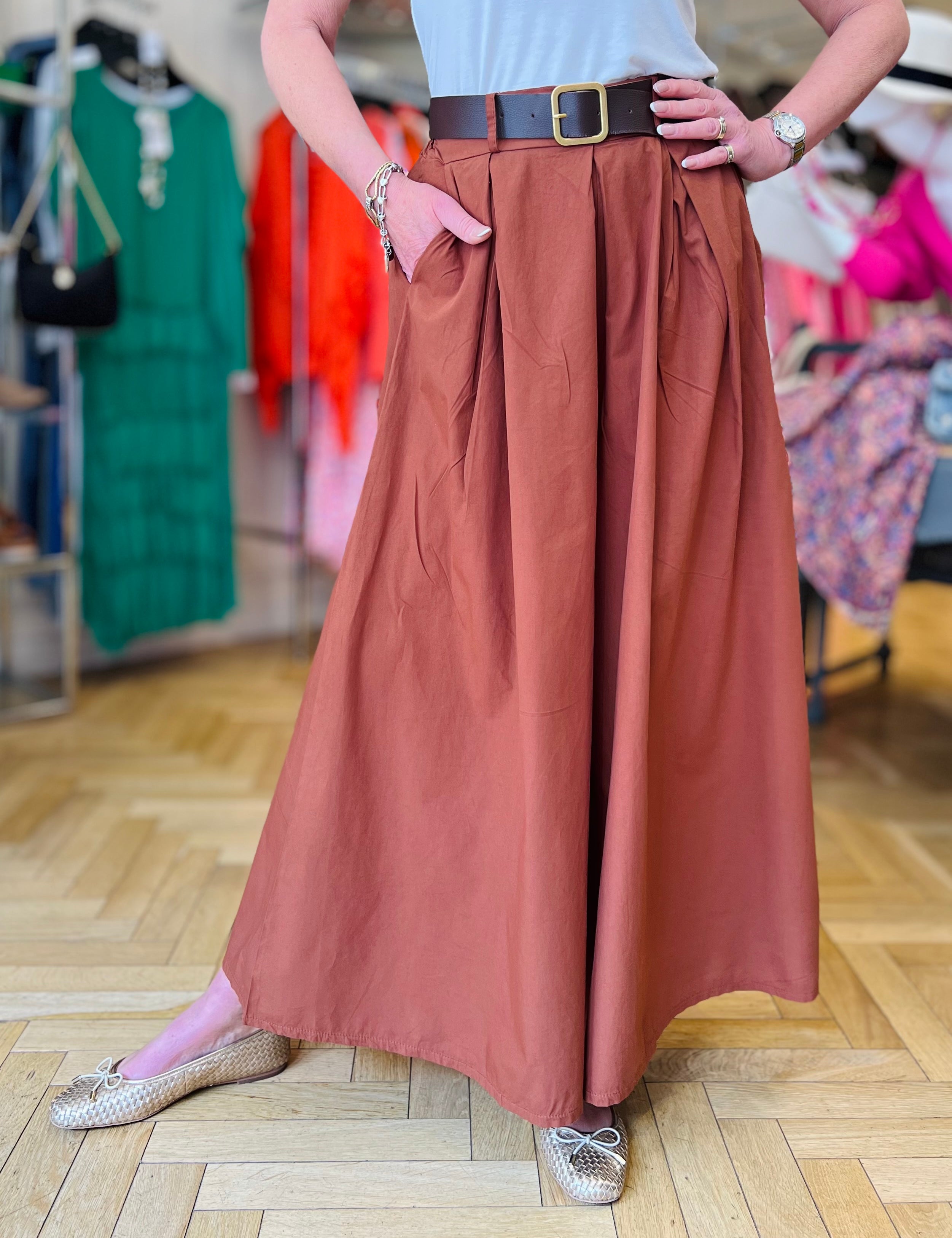 Poplin -  Super Wide Leg Culottes