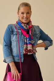 Regal Leopard Silk Scarf