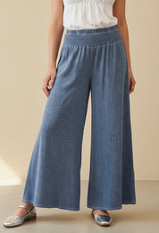 Sorrento Shirred Waist Palazzo Pants