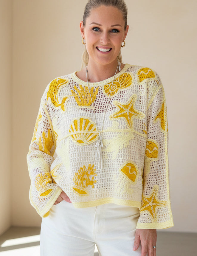 Coral Reef Cotton Top